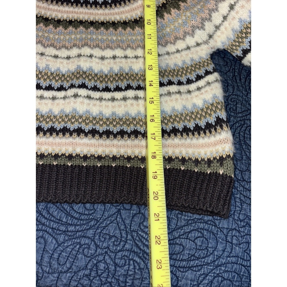 NWT American Eagle XS Festive Feels Sweater Cropped Fair Isle Cozy Mockneck - Picture 11 of 11